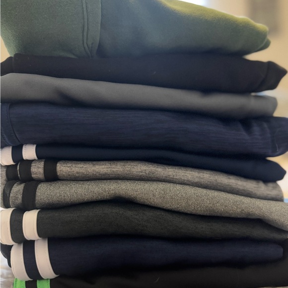 10 pair Boys/Girls 10/12 Adidas/Under Armour Track Pants - Gray, Black, and Navy - Picture 5 of 5